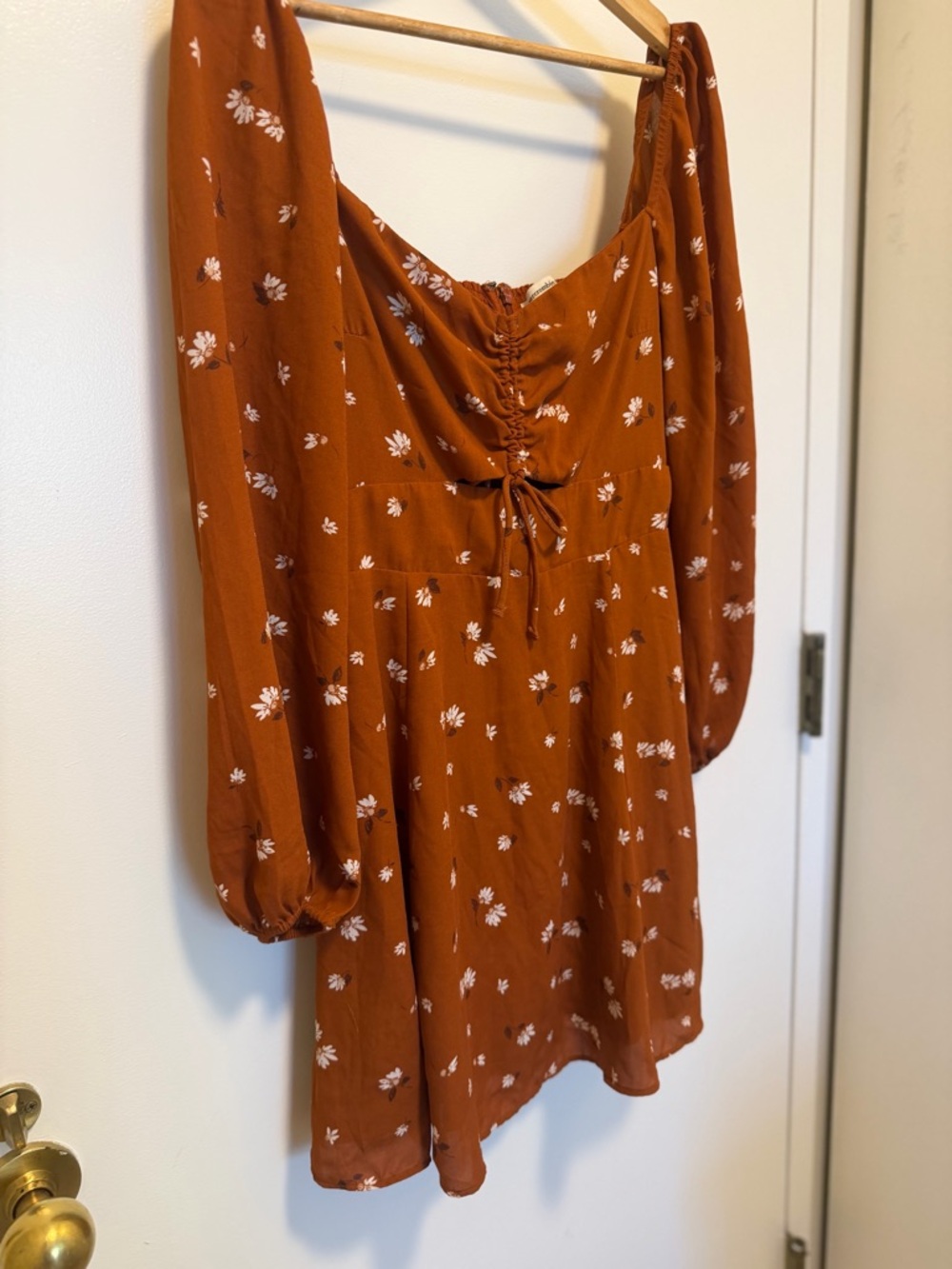 Abercrombie and Fitch mini dress size M floral tie front